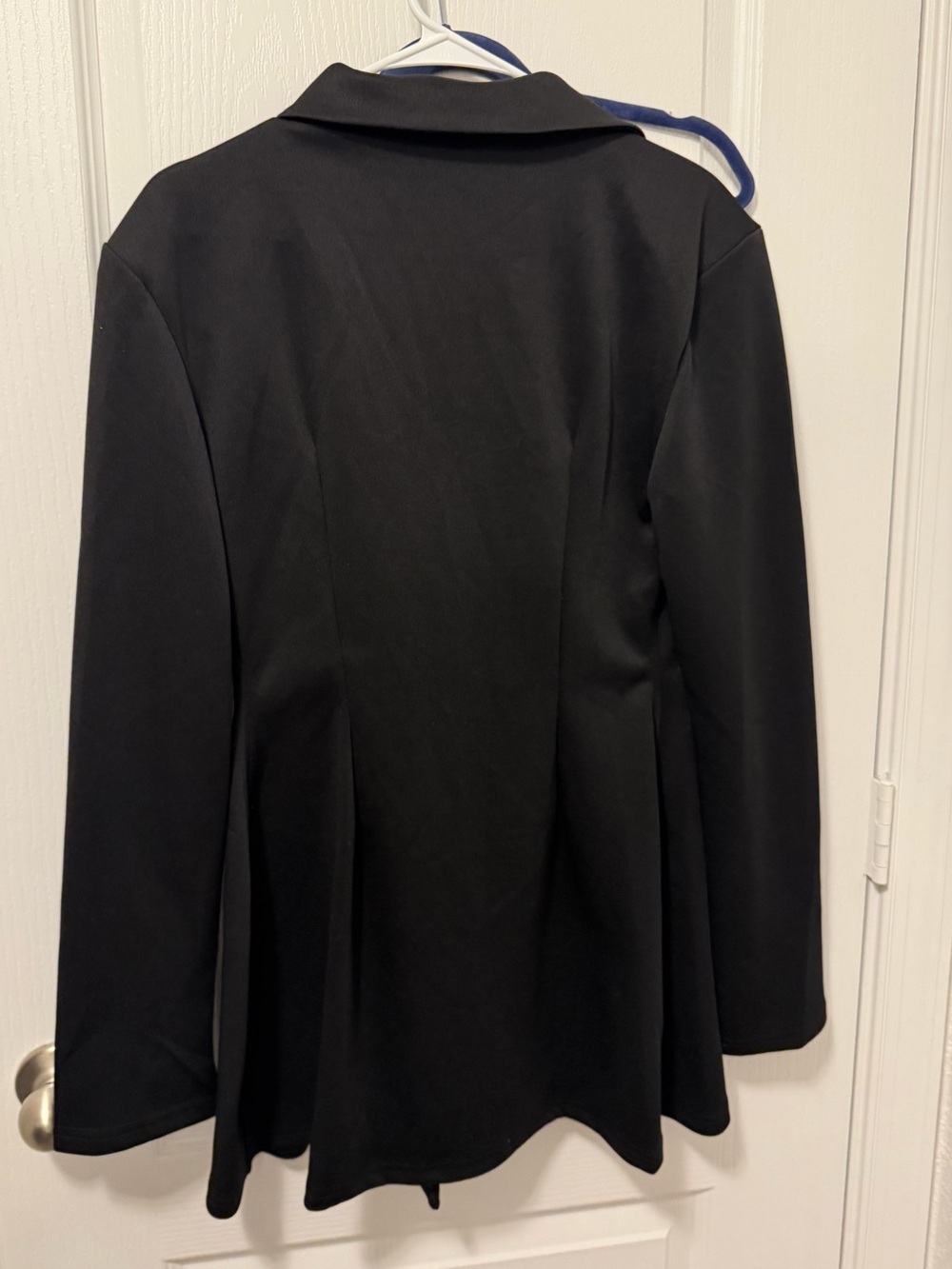 Tailored Double-Breasted Black Blazer Dress - Picture 6 of 6
